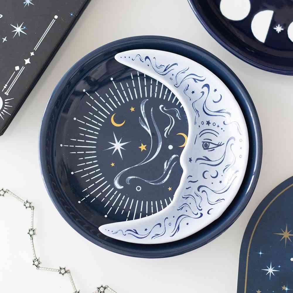 Something Different - Blue Moon Stacking Trinket dish - Blue